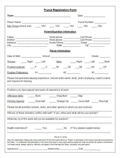 A softball tryout evaluation form is a document that is used to evaluate the skills of the players during a softball tryout. Baseball Tryout forms Luxury softballtryoutforms Google ...