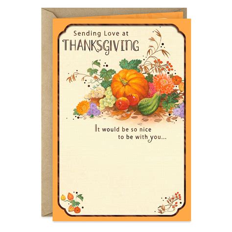 Sending Love Across The Miles Thanksgiving Card Greeting Cards Hallmark