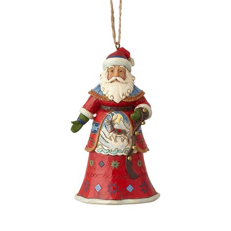 Jim Shore Heartwood Creek Hanging Ornament Collection Lapland Santa