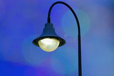 Street Lamp Over Twilight Background Stock Image Image Of Lamp Light