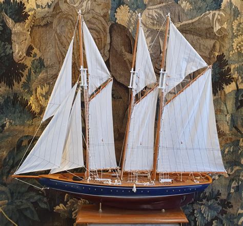 A Model Of The Three Mast Schooner Atlantic