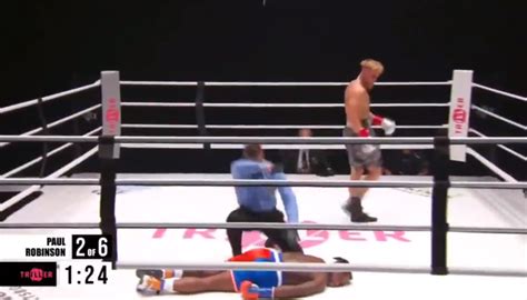 Paul, 23, floored robinson twice before a third brutal knockdown ended their los angeles fight in two rounds. YouTuber Jake Paul knocks out former NBAer Nate Robinson ...