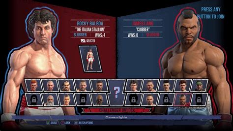 Rocky Balboa Vs Clubber Lang Big Rumble Boxing Xbox X Gameplay