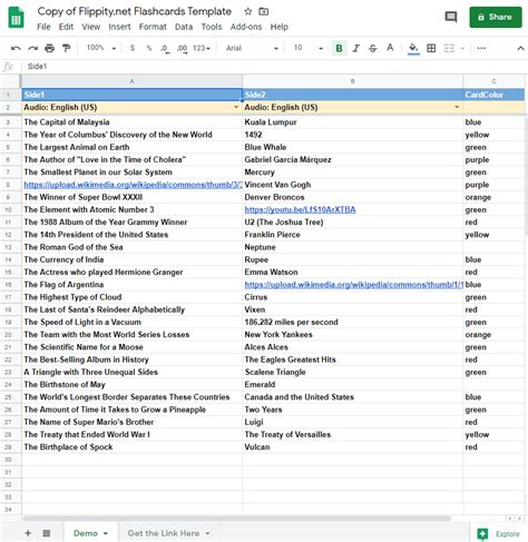 How To Make Digital Flashcards With Google Docs Spreadsheets - clarissa055: Can You Make Flashcards On Google Docs