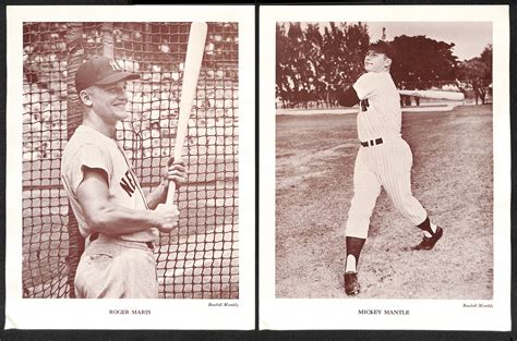 Lot Detail 1962 M118 Baseball Monthly Premiums Mickey Mantle And