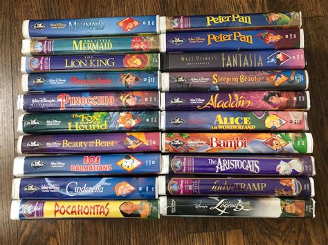20 Disney Classics Collection Of Vhs Movies Extremely Rare Great T