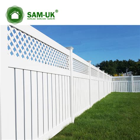 Free Standing Expandable Portable Vinyl Semi Privacy Fencing