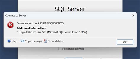 Fixing Login Failed For User Sa Microsoft Sql Server Error Dev Community