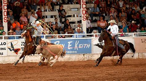 Texas~worlds First Rodeo Pecos Texas Rodeo Team Roping Pecos
