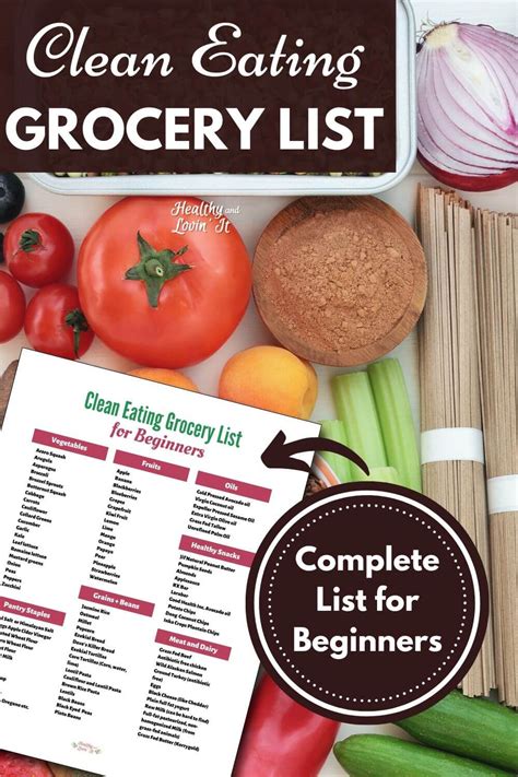 Clean Eating Food List Printable Complete List For Beginners