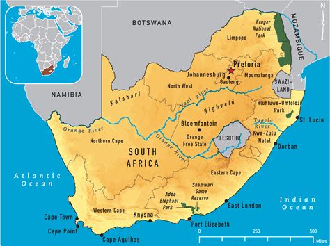 Map Of South Africa 2011