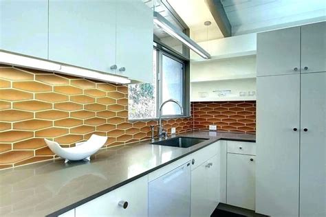 Backsplashes keep your walls safe from water damage, yes; Image result for midcentury kitchen backsplash in 2020 ...