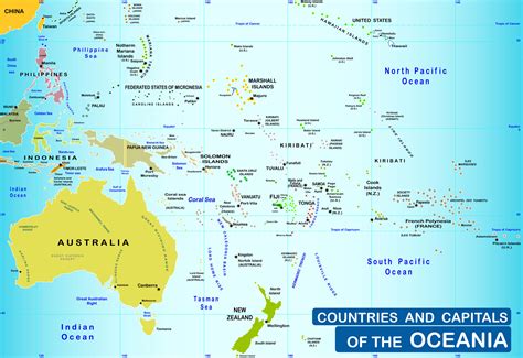 Oceania Map Guide Of The World