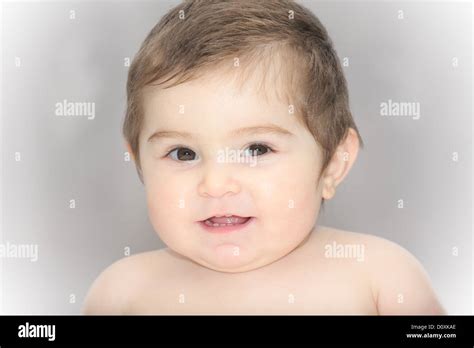 Portrait Of Smiling Baby Stock Photo Alamy