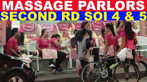 Massage Parlors Second Rd Between Soi 4 And Soi 5 Pattaya Thailand Youtube