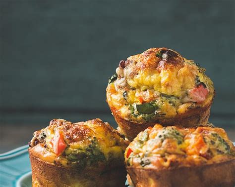Crustless Mini Quiche Single Serving Breakfast Muffins Recipe