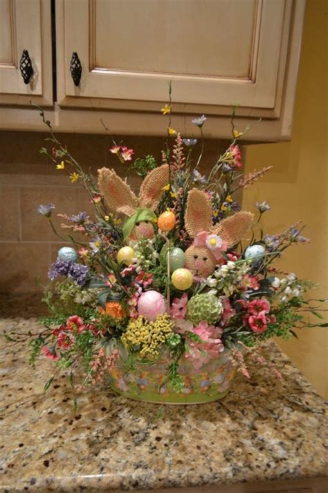 45 Delightful Easter Basket Ideas Easter Party Decor Easter Floral
