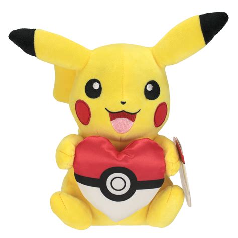 Limited Edition Pokemon Plush 8 Pikachu With Heart Pillow