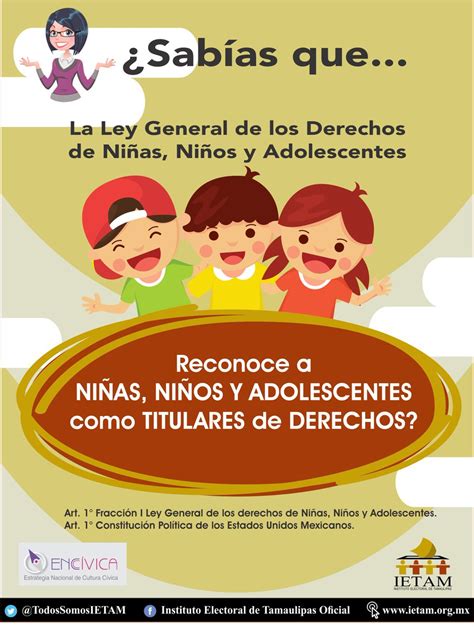 Ley General De Los Derechos De Los Niños Niñas Y Adolescentes