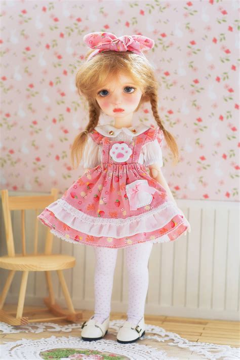 16 Blythe Ob24 Bjd Dress Bjd Doll Cute Dress Bjd Pink Etsy