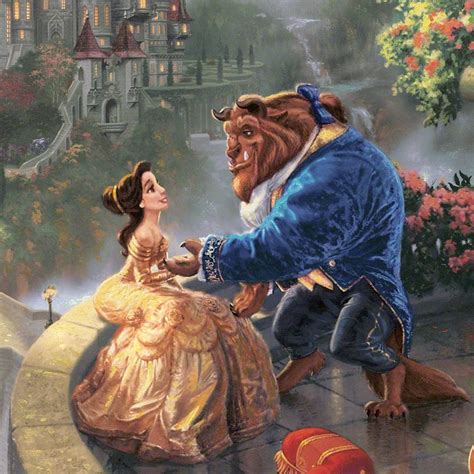 Beauty And The Beast Falling In Love Limited Edition Canvas Thomas