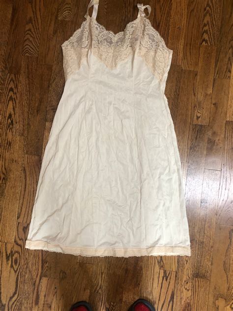 Vintage Wonder Maid Non Cling Lace Top Cream Ivory Full Slip Etsy