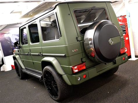 G63 Amg Matte Military Green Car Wrap Reformauk Mercedes Jeep