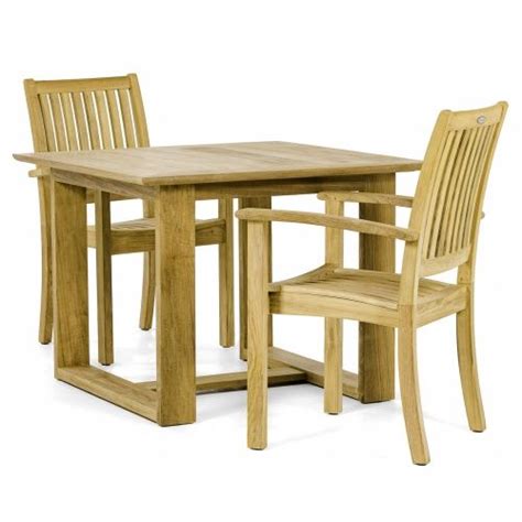 New pair of teak 5 positions armchairs, bench, tray table. Horizon Sussex Teak Dining Set | Westminster Teak | Westminster teak, Teak outdoor furniture ...