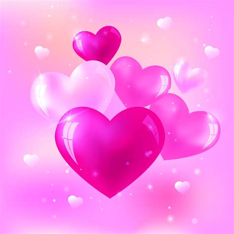 Love Pink Heart Hearts Love Heart Background 4k Wallpaper