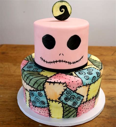 A birthday after christmas cake? Nightmare before Christmas inspired baby shower cake by Sablée! | Christmas baby shower ...