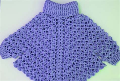 Crochet Turtleneck Poncho With Sleeves Crochet Ideas