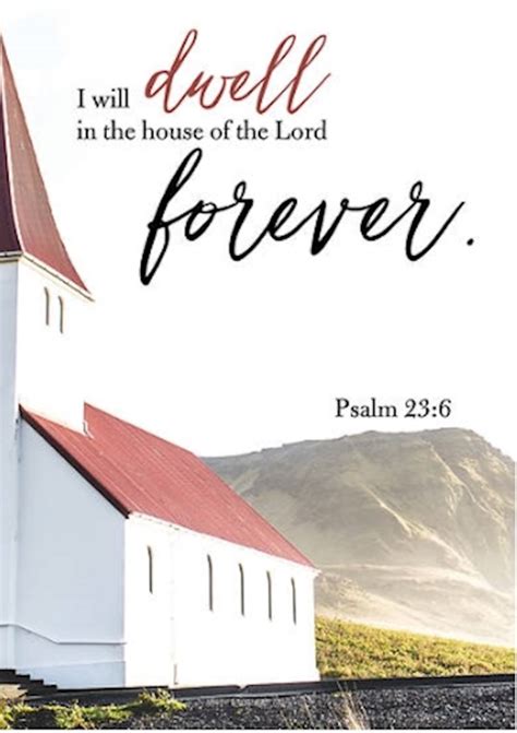 Bulletin I Will Dwell In The House Of The Lord Psalm