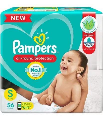 Pampers All Round Protection Pants Small Size Baby Diapers S 56