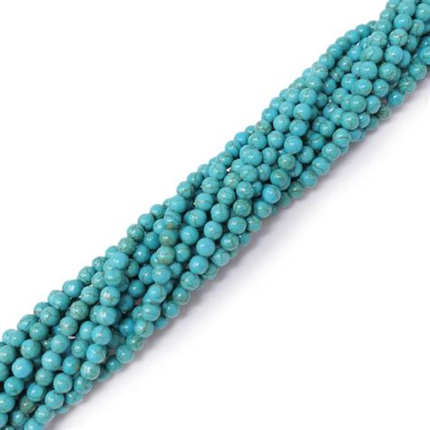 Mm Semi Precious Gemstone Blue Turquoise The Bead Shop