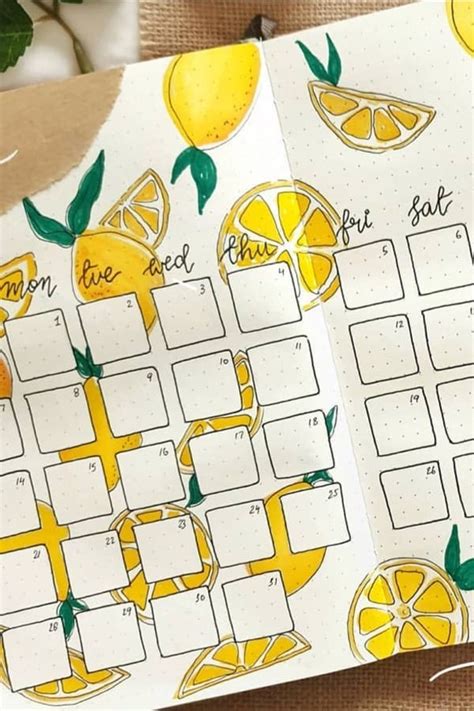 30 Best Lemon Themed Bullet Journal Spreads For 2021 Crazy Laura