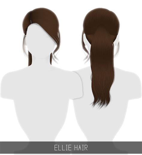 Simpliciaty Ellie Hair Sims 4 Hairs Sims Sims 4 Sims Hair