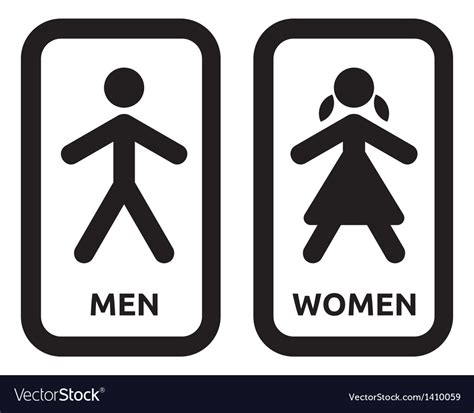 Male And Female Restroom Symbols