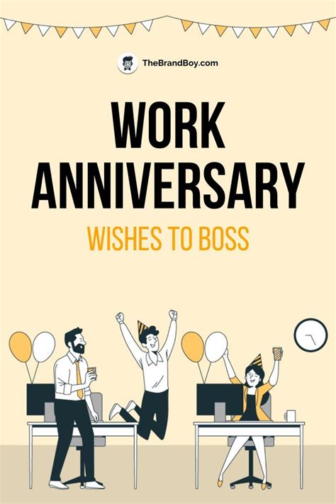 Work Anniversary Wishes To Boss Business Anniversary Ideas Work