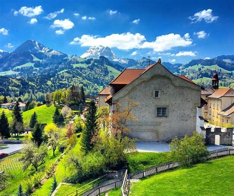 Gruyères Is A Medieval Town In The Fribourg Canton Of Switzerland Its