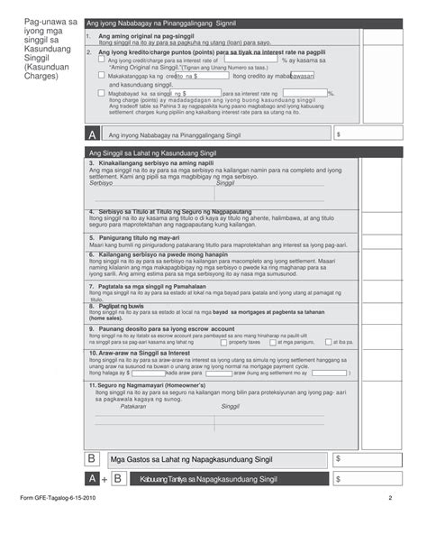 California Good Faith Estimate Form Tagalog Fill Out Sign Online
