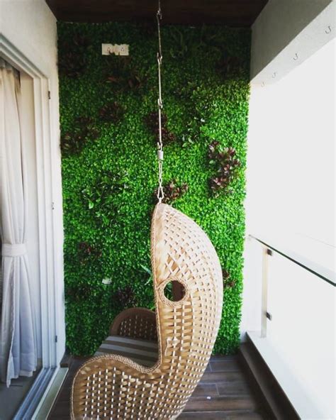 Get rid of that boring hot concrete! #Clientdiary We designed our client's balcony wall with ...