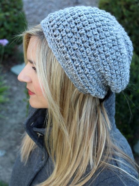 34 Slouchy Beanie Crochet Patterns For Beginners The Funky Stitch