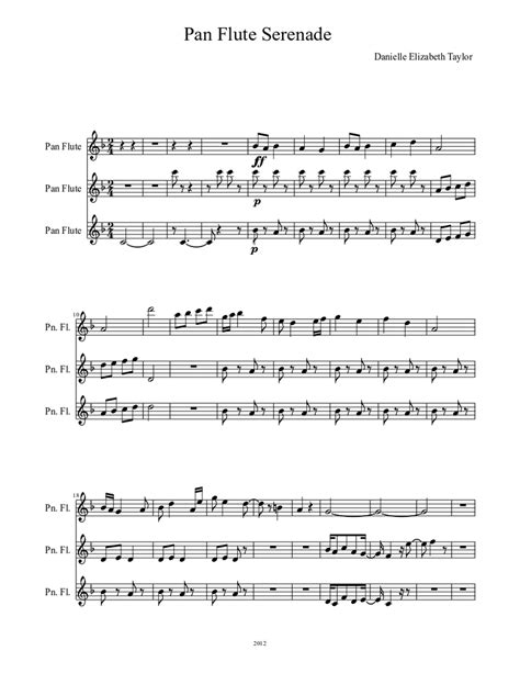 Pan Flute Serenade Sheet Music Download Free In Pdf Or Midi