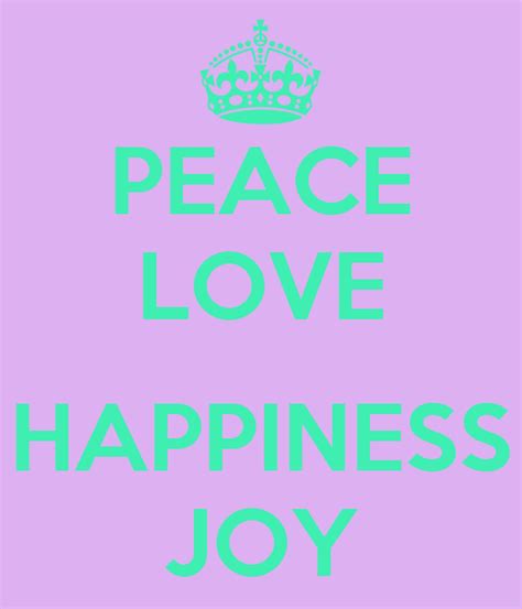 Peace Love Happiness Joy Poster Maddie Keep Calm O Matic