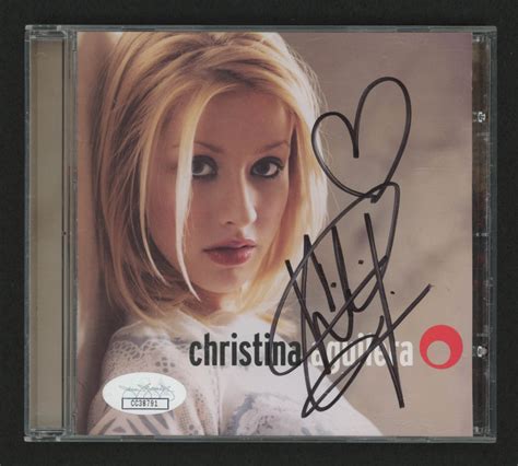 Christina Aguilera Signed Christina Aguilera Cd Album Cover Jsa Coa