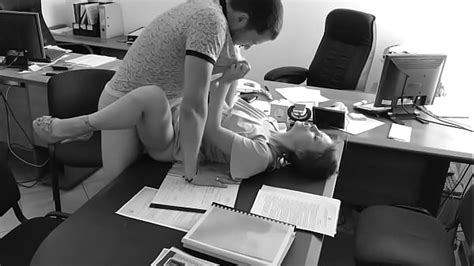 The Boss Fucks His Tiny Secretary On The Office Table And Films It On