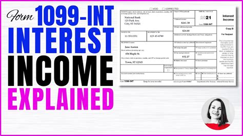 Tax Form 1099 Int Explained Tax Exempt Vs Taxable Interest Youtube