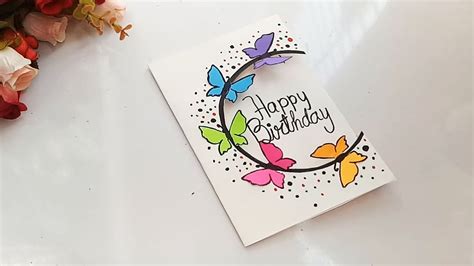 How To Make Special Butterfly Birthday Card For Best Frienddiy T