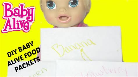 How To Make Baby Alive Food Packets With Flour By Baby Alive Channel