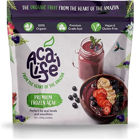 Açai Life Premium Frozen Açai Packets 1kg Organic Açai Berry Purée